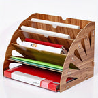 A4 Desk Organizer - 5-Tier Desktop Storage for Stylish Efficiency 2