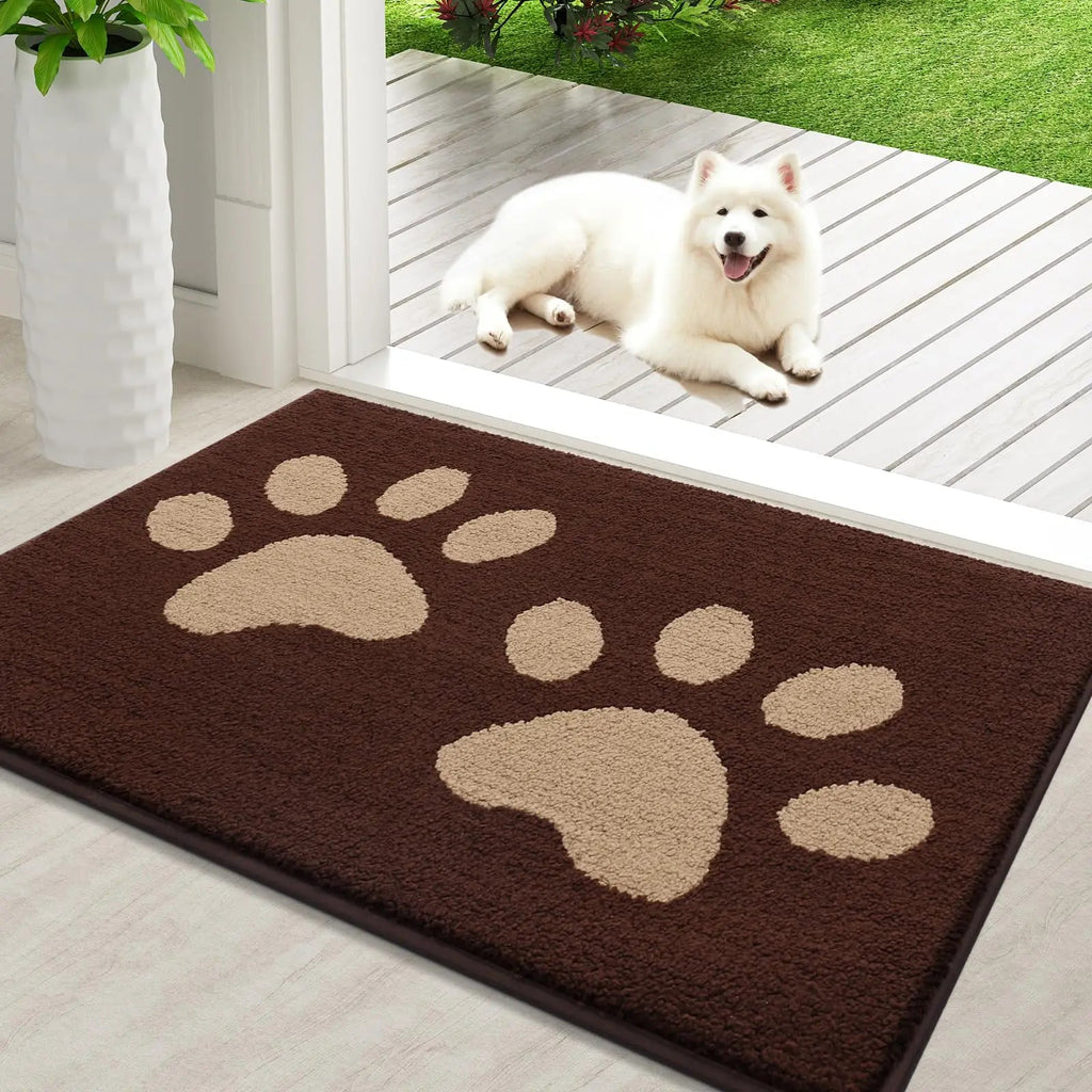 Absorbent Dog Mat - Quick Drying Microfibres with Non-Slip Backing 1