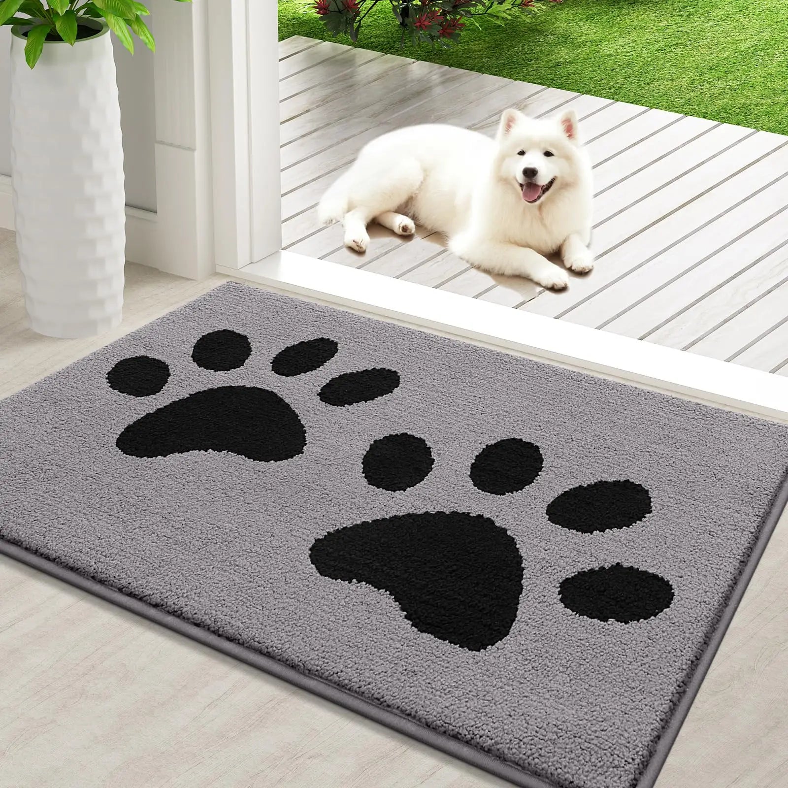 Absorbent Dog Mat - Quick Drying Microfibres with Non-Slip Backing 3