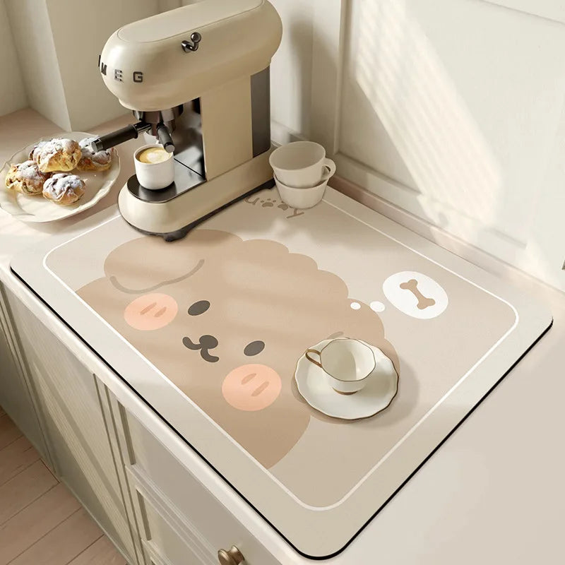 Absorbent Kitchen Mat - Quick Drying, Non-Slip & Machine Washable 50x60cm 1