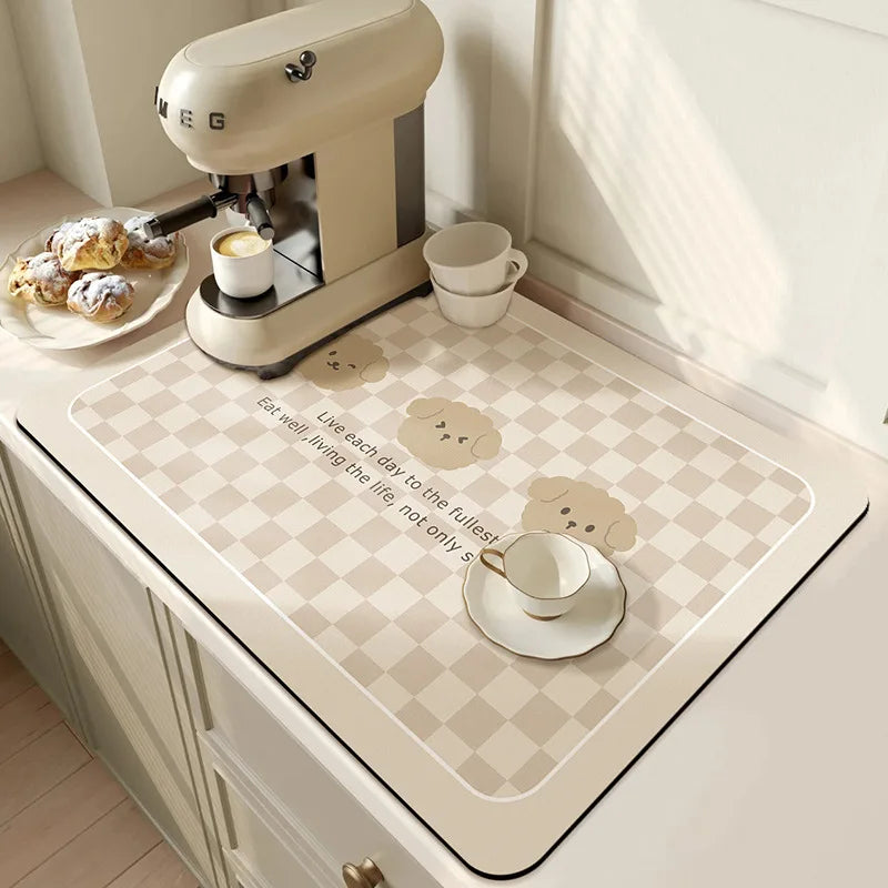 Absorbent Kitchen Mat - Quick Drying, Non-Slip & Machine Washable 50x60cm 12
