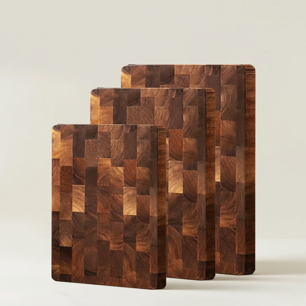 Acacia Wood Cutting Board - Durable Double-Sided Butcher Block Design 5