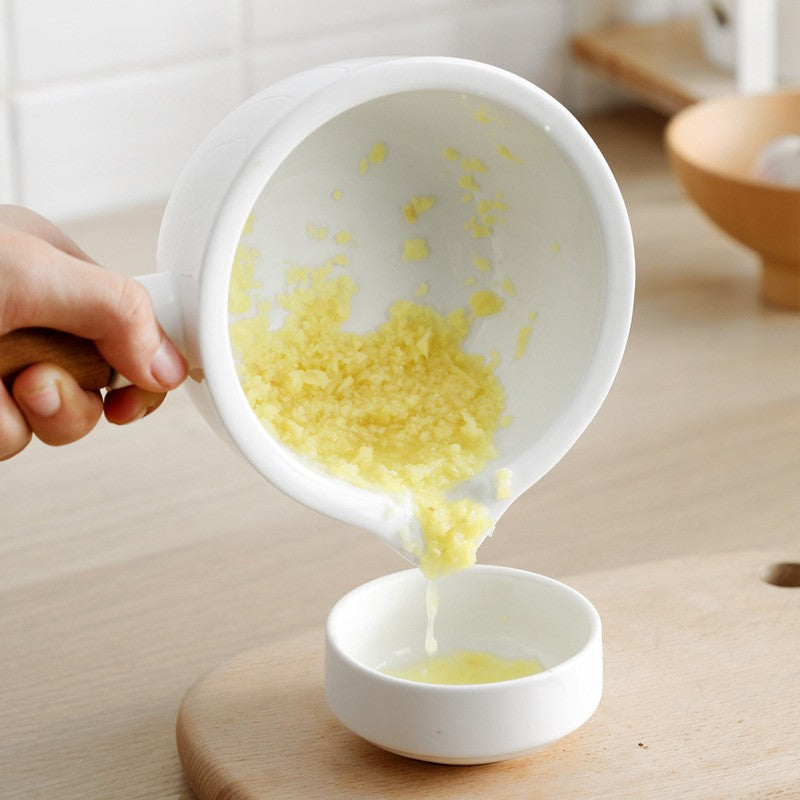 Acacia Wood and Ceramic Mortar and Pestle for Herb Grinding – 8.1 Manual Grinding Tool for Spices and Garlic 2