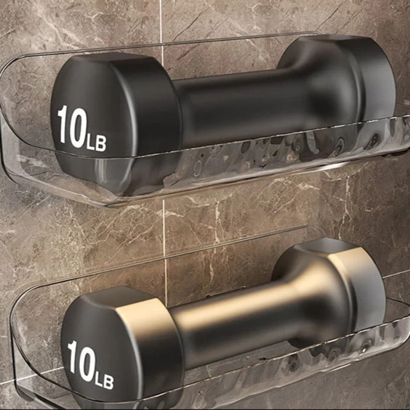 Acrylic Bathroom Shelf - No-Drill Shower Storage for Essentials 1