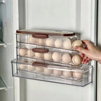 Acrylic Egg Storage Container - Stackable Refrigerator Egg Organizer 2