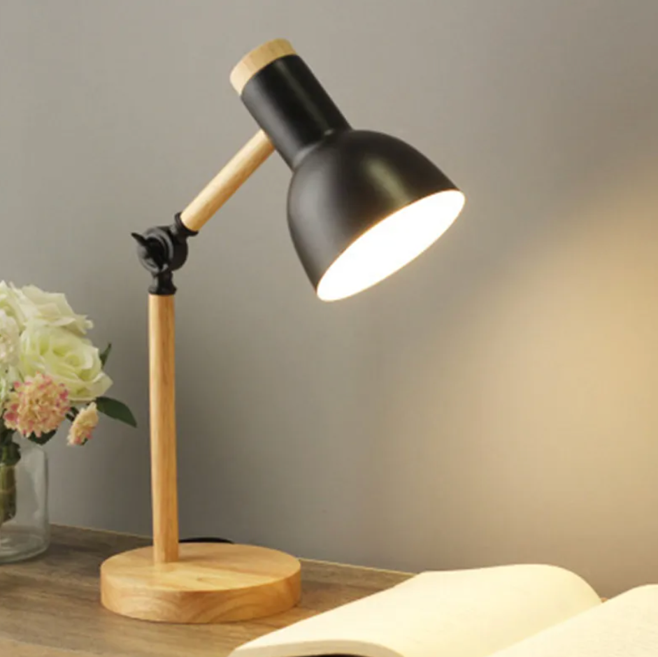 Adjustable Desk Lamp, Iron Body, Plug-In Power, Directional Shade 3