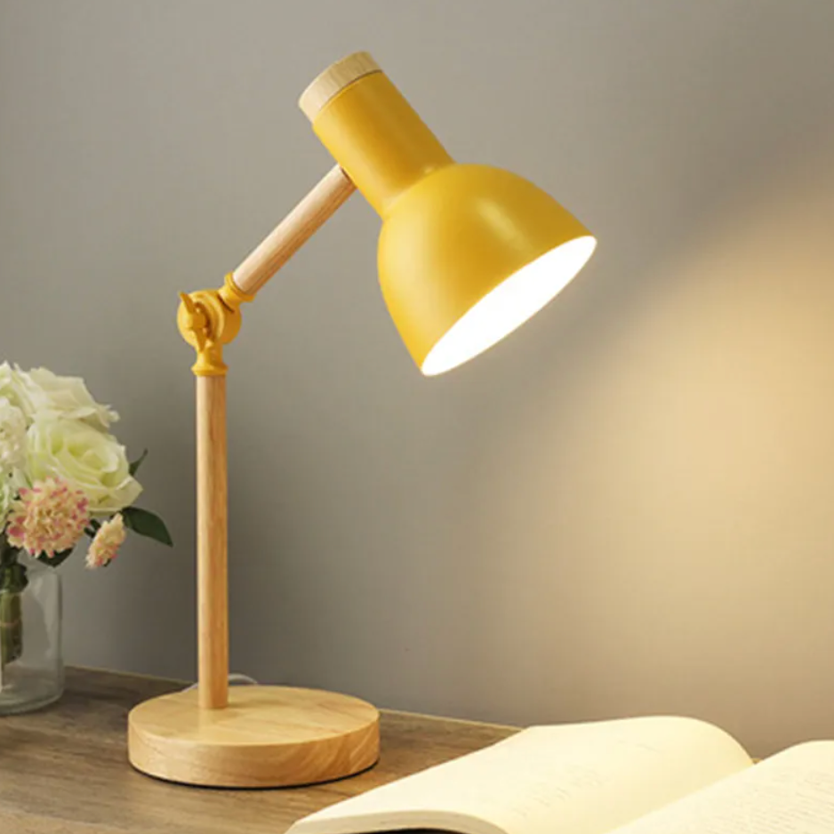 Adjustable Desk Lamp, Iron Body, Plug-In Power, Directional Shade 4
