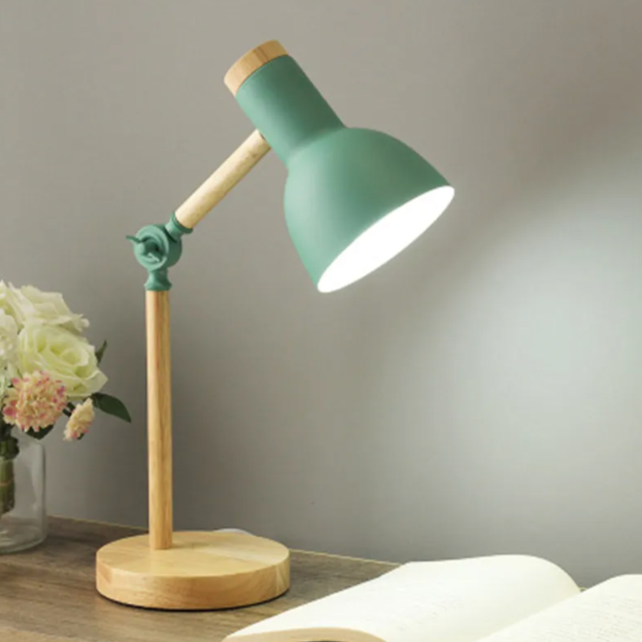 Adjustable Desk Lamp, Iron Body, Plug-In Power, Directional Shade 5