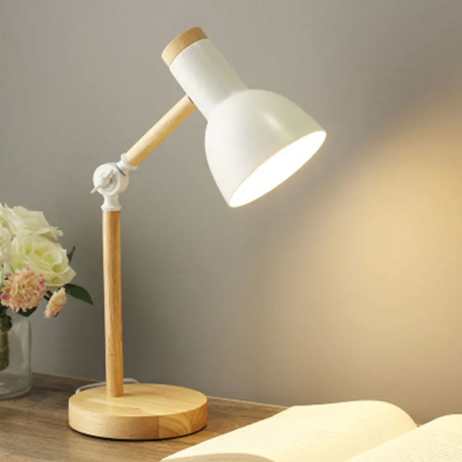 Adjustable Desk Lamp, Iron Body, Plug-In Power, Directional Shade 6