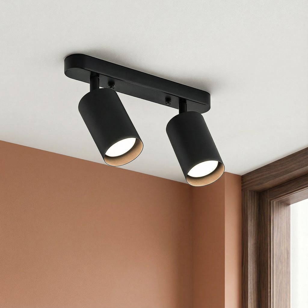 Adjustable Dual-Head Ceiling Spotlight - Modern LED Lighting for Kitchens 3