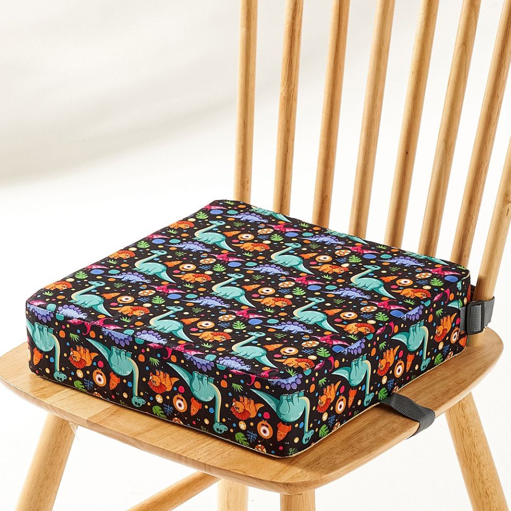 Adjustable Height Travel Booster Seat with Foldable Design and Washable Cover - Lightweight Portable Child Dining Seat 3