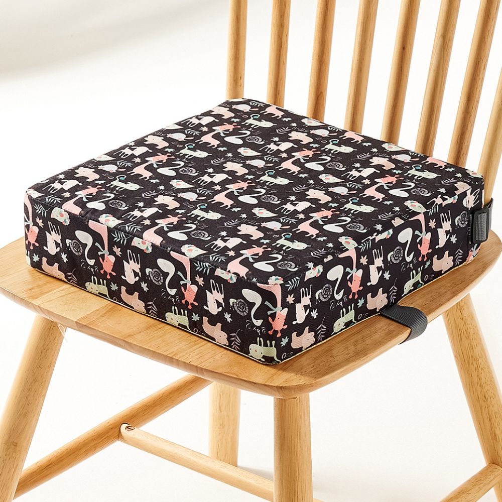 Adjustable Height Travel Booster Seat with Foldable Design and Washable Cover - Lightweight Portable Child Dining Seat 5
