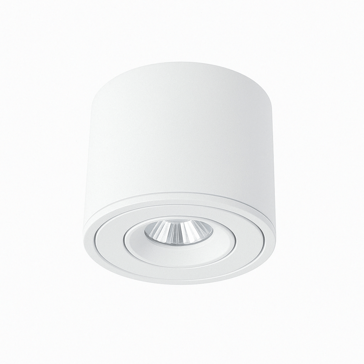 White ceiling light fixture on a white background
