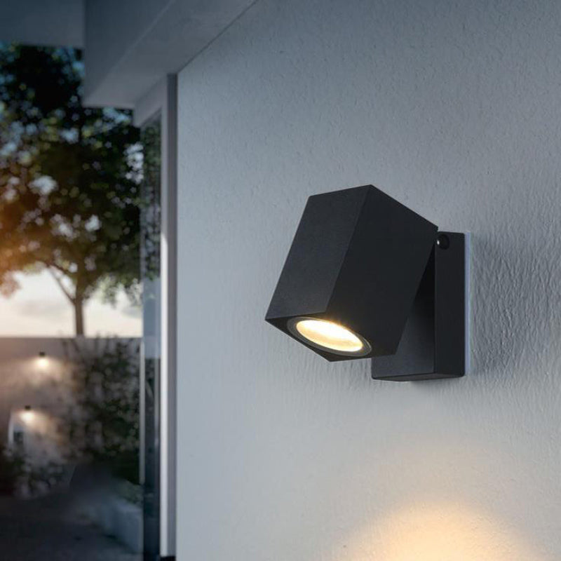 Adjustable LED Outdoor Wall Sconce – Modern Square Design for Patios and Entryways – Weather-Resistant Exterior Wall Light 2