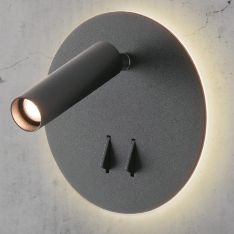 Adjustable LED Wall Light with Dual Wattage Control – Modern Wall Lamp for Home Interiors, Black or White Finish 2