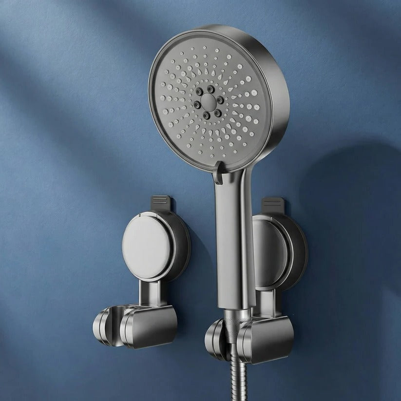 Adjustable Shower Head Holder - Tool-Free 360° Suction Mount 0