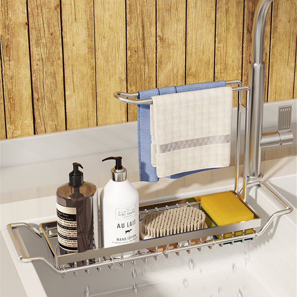 Adjustable Under Sink Organizer - Space-Saving Kitchen Sink Caddy 1