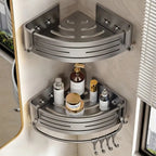 Aluminum Corner Shower Caddy - Rust-Resistant Bathroom Organizer 1