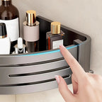 Aluminum Corner Shower Caddy - Rust-Resistant Bathroom Organizer 2