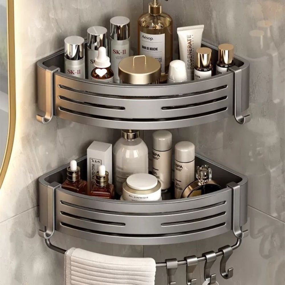 Aluminum Corner Shower Caddy - Rust-Resistant Bathroom Organizer 8