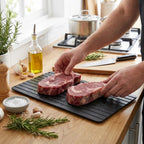 Aluminum Defrosting Tray - Fast Thawing for Meat, Seafood & Veggies 4