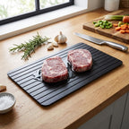 Aluminum Defrosting Tray - Fast Thawing for Meat, Seafood & Veggies 6
