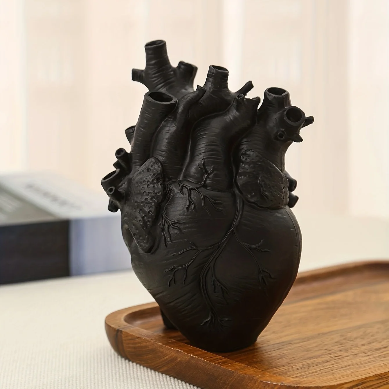 Anatomical Heart Flower Vase - Unique Resin Design for Fresh & Dried Flowers 6