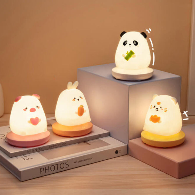 Animal LED Night Light - Soft Silicone Design for Kids' Rooms 2