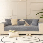 Anti-Slip Sectional Couch Cover - Durable Velvet Plush Protection 1