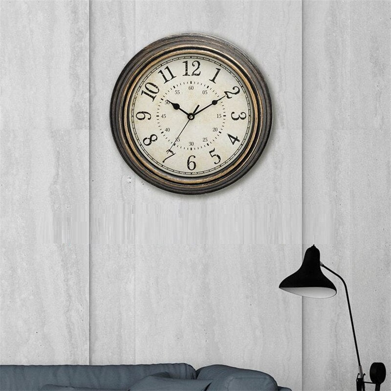 Antique Wooden Wall Clock - Rustic Charm with Modern Precision 1