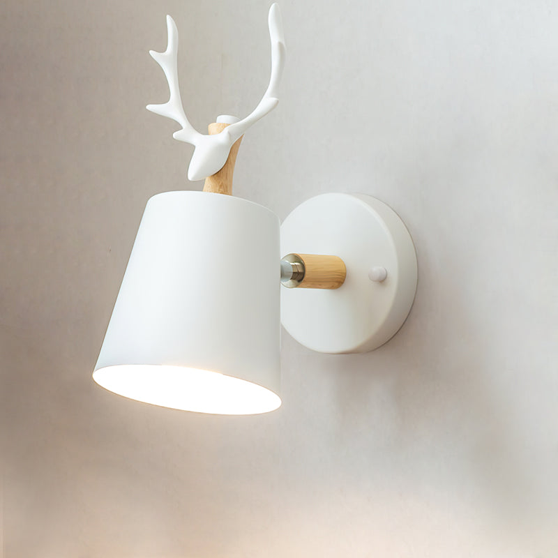 Antler Wall Sconce - Nature-Inspired Lighting with Wood Accents 0