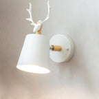Antler Wall Sconce - Nature-Inspired Lighting with Wood Accents 0