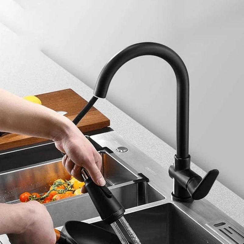 AquaReach Touch Kitchen Faucet - Pull-Out Spray Head, Durable Stainless Steel 1