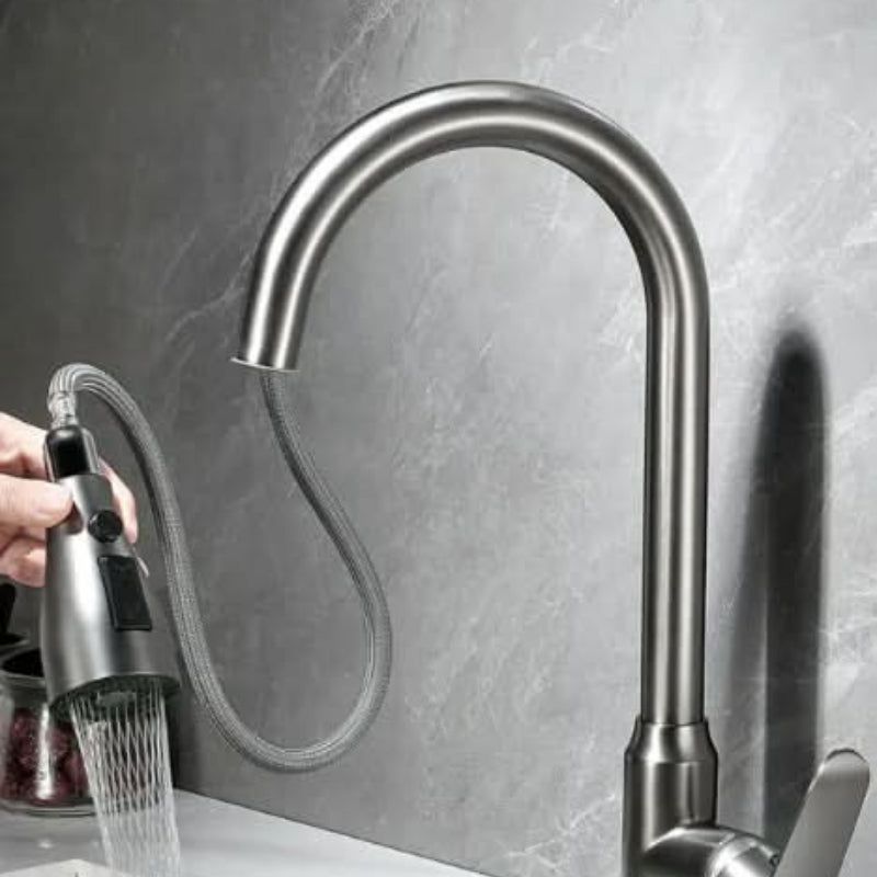 AquaReach Touch Kitchen Faucet - Pull-Out Spray Head, Durable Stainless Steel 3