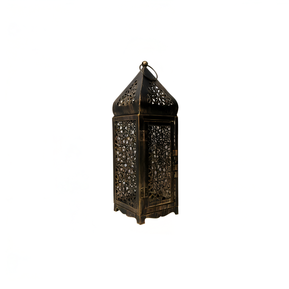 Arabesque Metal Lantern - Elegant Garden Lighting with Intricate Patterns 7