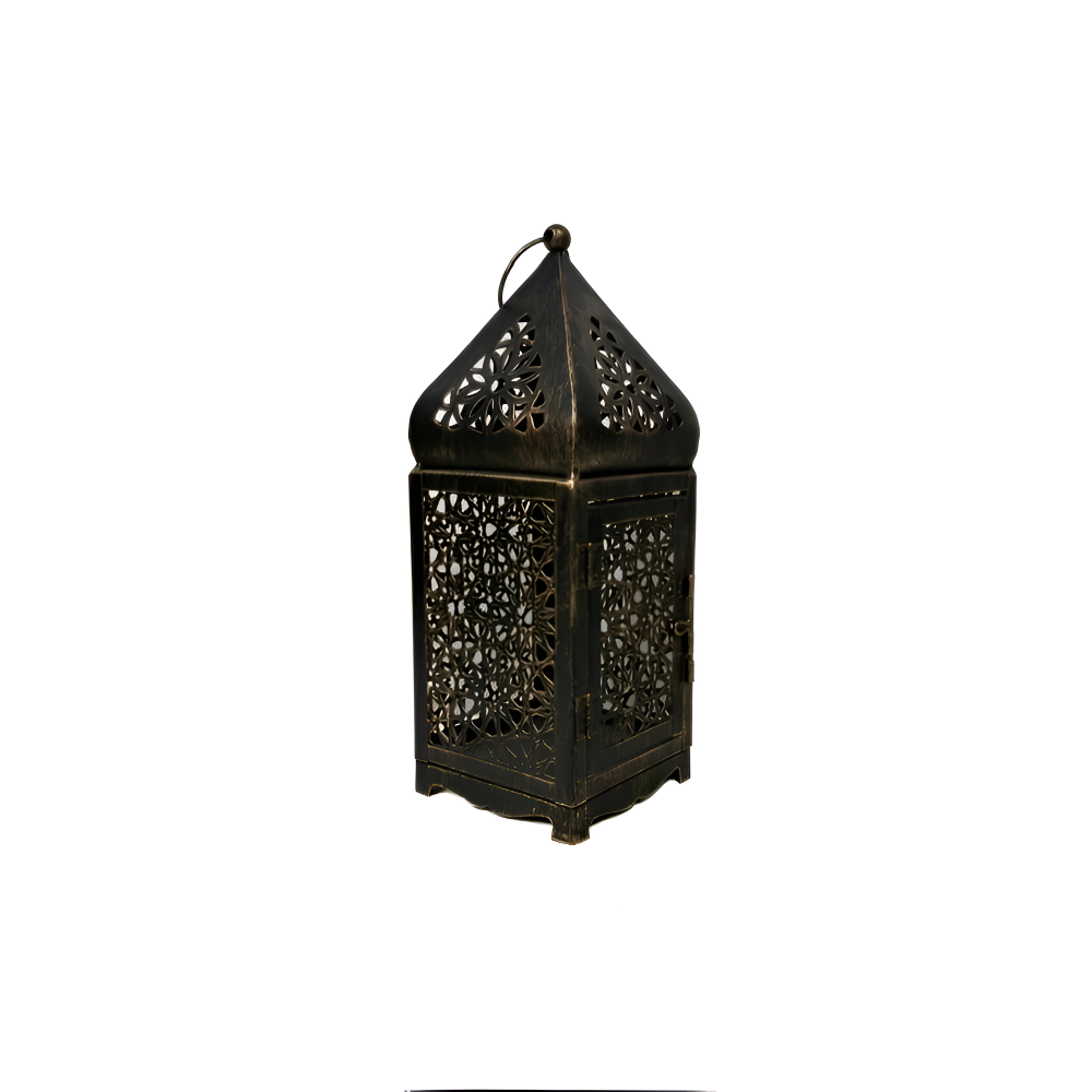 Arabesque Metal Lantern - Elegant Garden Lighting with Intricate Patterns 8