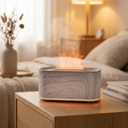 Aromatherapy Diffuser - Realistic Flame Effect & Cool Mist Humidifier 0