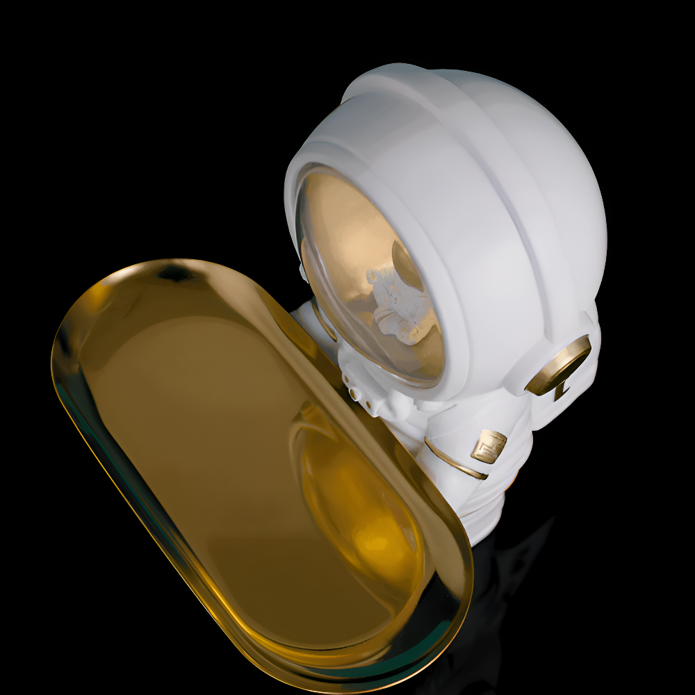 Astronaut Decorative Tray - LED Lighted Accessory Organizer for Home & Office 5