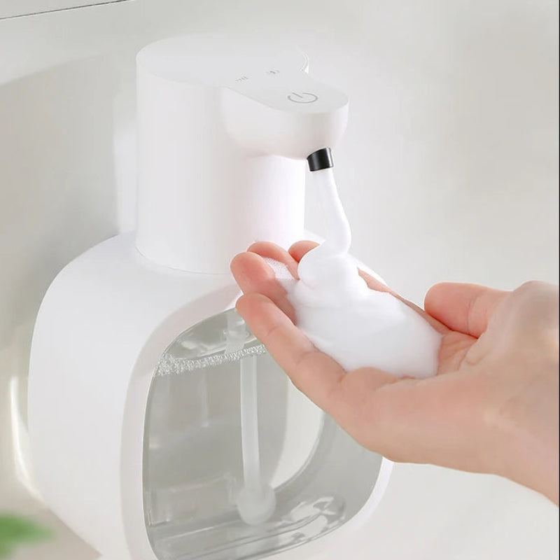 Automatic Foam Soap Dispenser, Wall Mounted, Touchless Infrared Sensor, 500ml Capacity, Rechargeable - Hygienic Hand Soap Dispenser 10