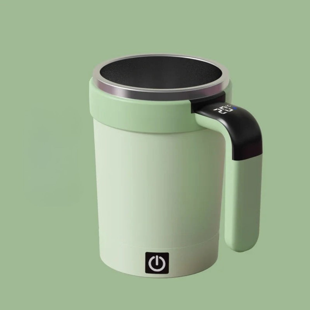 Automatic Mixing Mug with Temperature Control – Insulated Self-Stirring Cup, USB Rechargeable, 380ml, BPA-Free, Leak-Proof Design 1