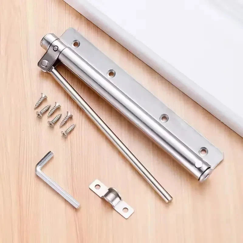 Automatic Stainless Steel Door Closer with 4 Adjustable Speeds – Soft Close, Universal Left-Right Mount for Smooth Silent Closing 3