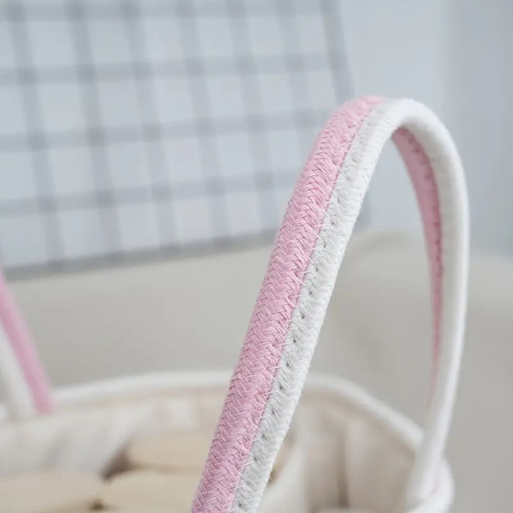 Baby Caddy Organizer - Stylish Lace Trim, Portable Storage for Essentials 7