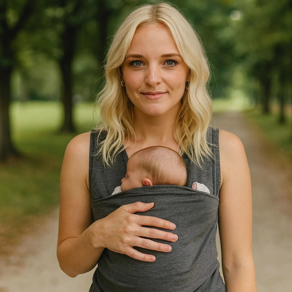 Baby Carrier Shirt - Comfortable Stretchy Support for Newborns 4