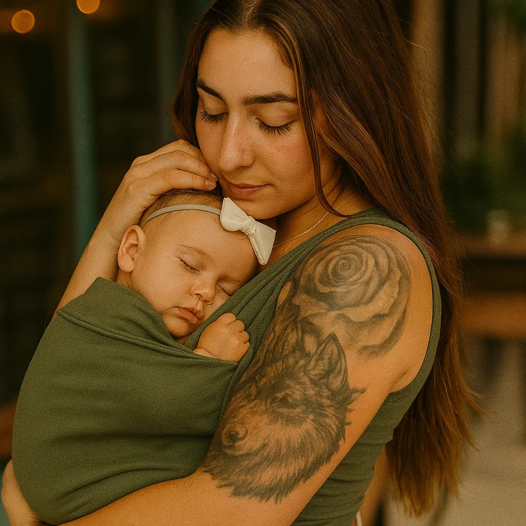 Baby Carrier Shirt - Comfortable Stretchy Support for Newborns 6