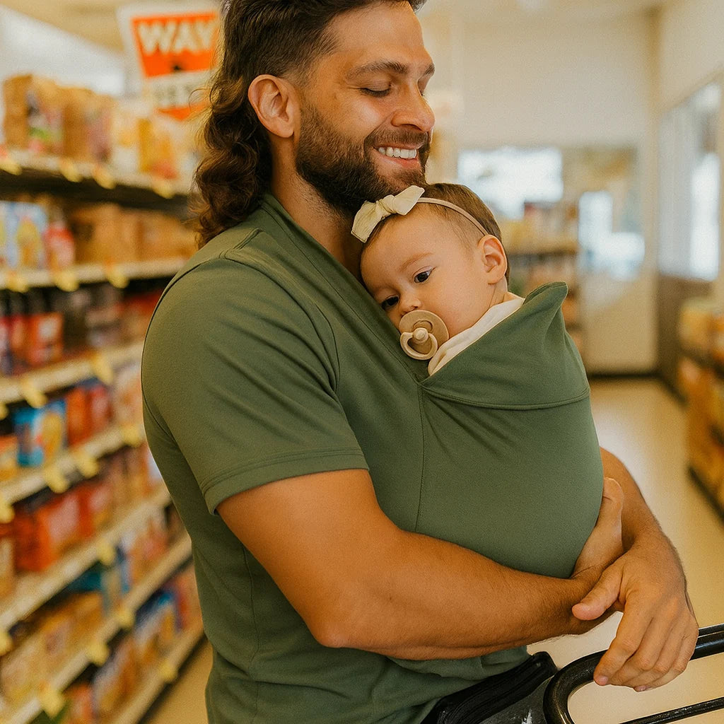 Baby Carrier Shirt - Comfortable Stretchy Support for Newborns 7