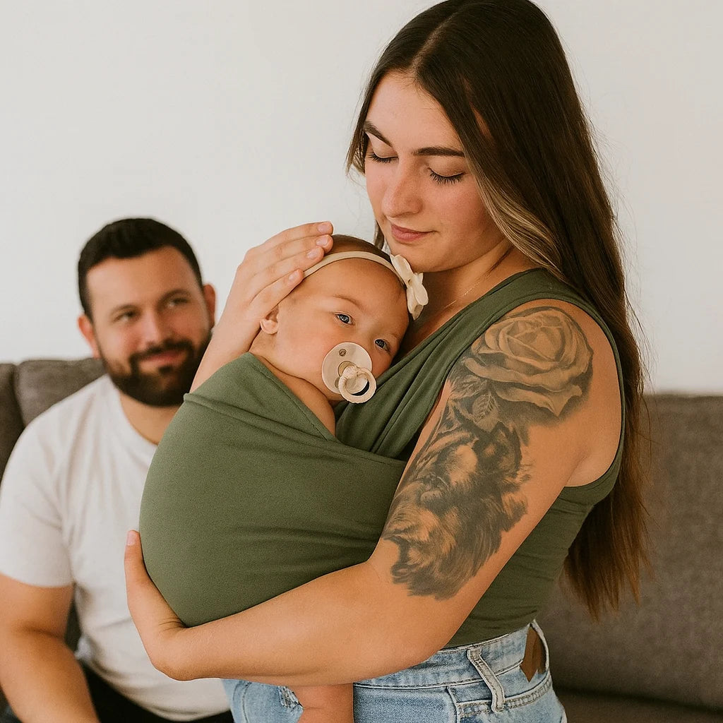 Baby Carrier Shirt - Comfortable Stretchy Support for Newborns 8