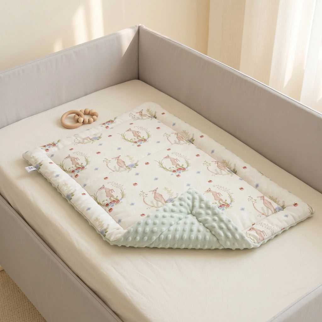 Baby Changing Mat - Soft Linen Portable Diaper Changing Pad 3