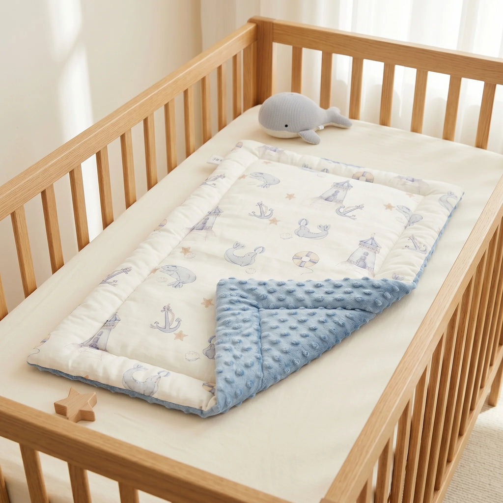 Baby Changing Mat - Soft Linen Portable Diaper Changing Pad 6