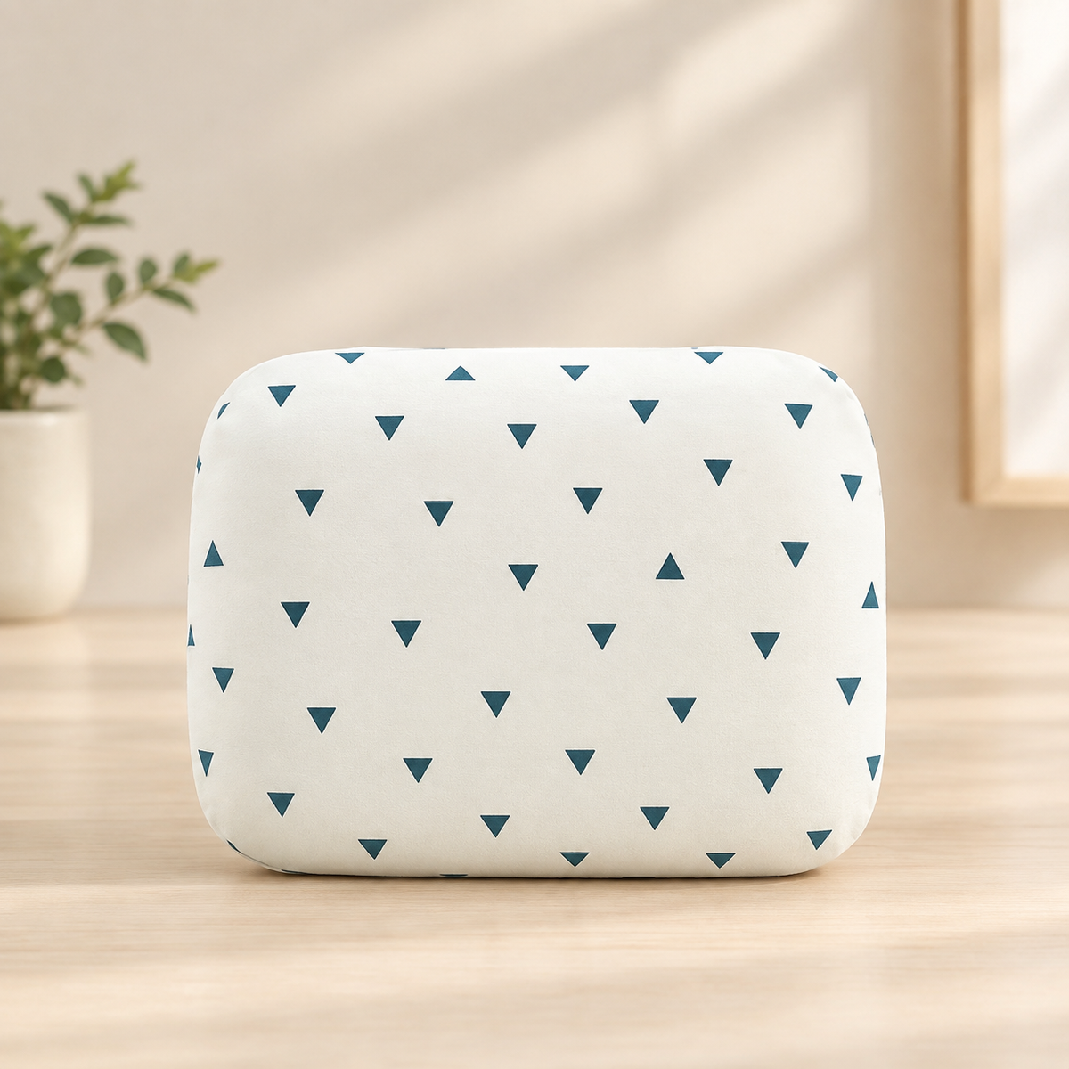 Baby Feeding Pillow Cotton Blend Padded Filling Inclined Support Machine Washable 1