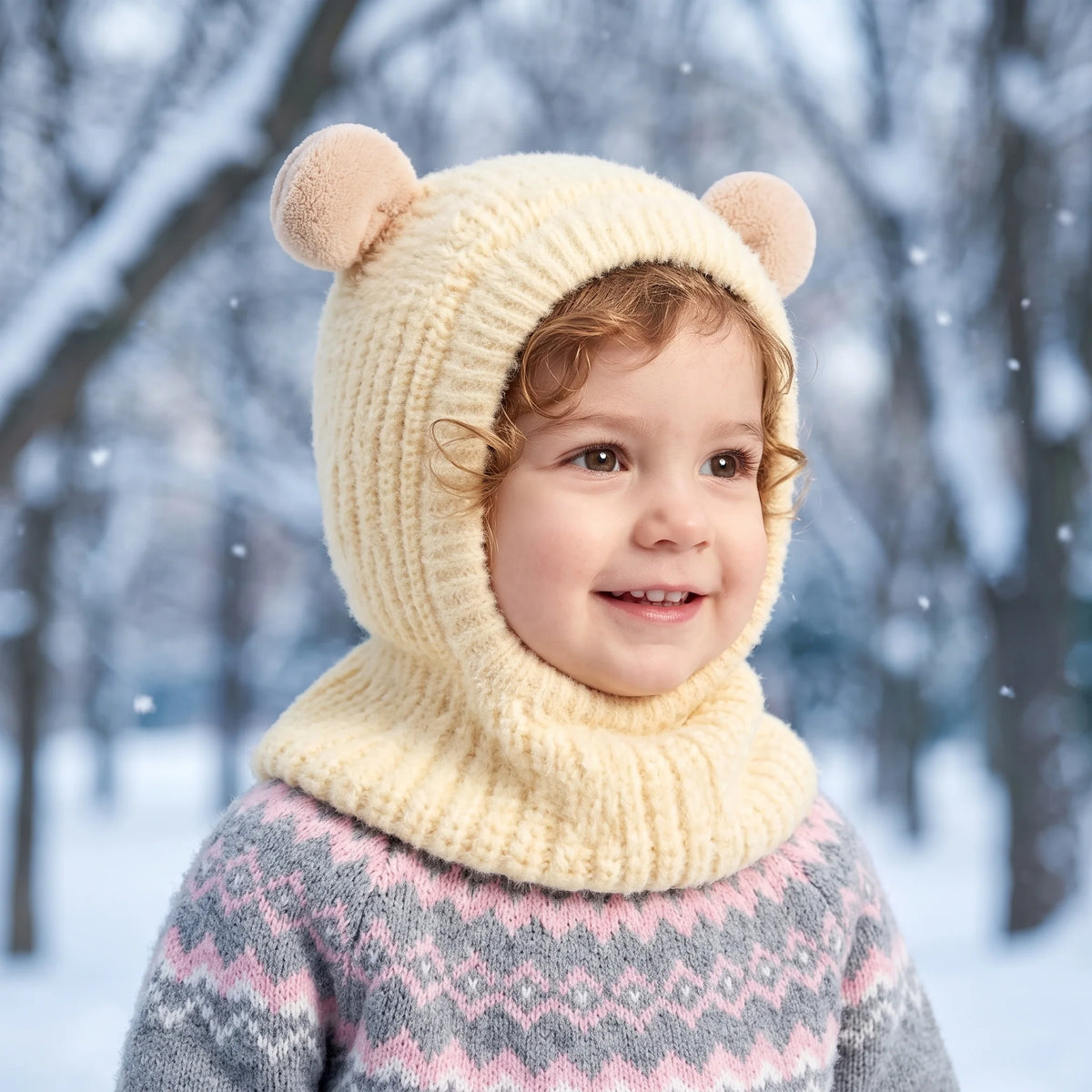 Baby Hat and Scarf Set - Soft Warmth for Newborn Comfort 4